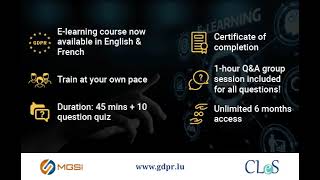 MGSI GDPR e-learning