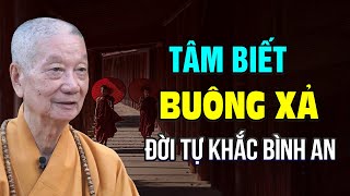 Tâm Biết Buông Xả Đời Tự Khắc Bình An - HT. Thích Trí Quảng (bài giảng siêu hay)