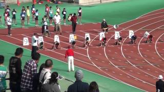 2016.11.06 福岡県小学生秋季陸上競技大会 5年生男子100ｍ決勝