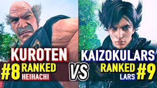 T8 🔥 KUROTEN (#8 Ranked Heihachi) vs KAIZOKULARS (#9 Ranked Lars) 🔥 Tekken 8 High Level Gameplay