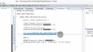 Java Tutorial - isUpperCase() method to find if the character is a letter