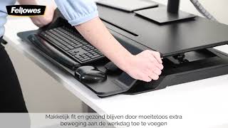 Fellowes introduceert de Lotus™ LT Zit-Sta werkstation