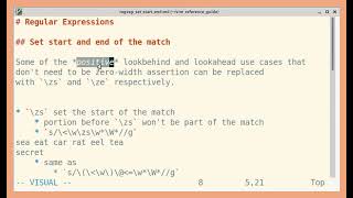 Vim regexp: Set start and end of the match
