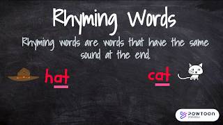 Rhyming Words for Kids - Rhyming Words | Kindergarten and Grade 1 Rhyme