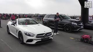 DRAGRACE | Girl in a 2018 Mercedes-AMG SL63 vs Mercedes-AMG S63 Coupe vs Liberty Walk GTR
