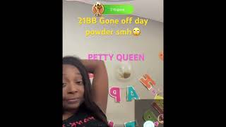 Bigo 21bb snorts cocaine on live🙄 all on her top fallin out her hand! #21bb  #bigolive #viral #fyp