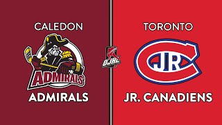 OJHL Highlights | Caledon Admirals VS Toronto Jr. Canadiens | November 3, 2024