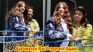 Pregnant Aishwarya Rai Showing Baby Bump with Aaradhya Bachchan at Cannes 2024