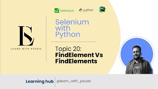 Topic 20: Find Element vs Find Elements in Selenium | Learn Python Basics & Selenium from Scratch