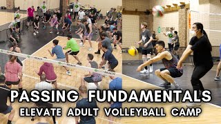 Passing Fundamental Technique & Drills | Elevate Adult Volleyball Camp