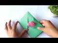 2 easy no glue paper craft 2 paper craft without glue easy origami easy paper craft idea paper box