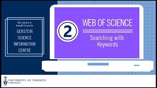 Web of Science 2: Searching with Keywords