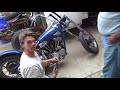 161 1952 panhead rust bucket tuning kick start linkert carb repair fl harley bobber tatro machine