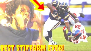 FOOTBALL REACTION MOST DISRESPECTFUL STIFF ARMS IN NFL HISTORY !