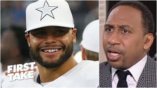 First Take reacts to the Cowboys reportedly offering Dak Prescott a contract wit