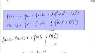 Calcolo numerico delle derivate di una funzione (full HD)