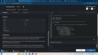 Passing Marks Starters 78 Codechef solution in java