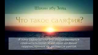 Абу Зейд - Что такое саляфия?