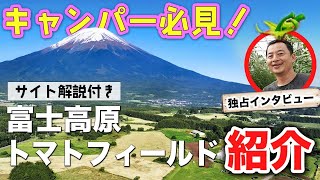 【富士高原トマトフィールド】おすすめキャンプ場紹介🏕️絶景楽しむ圧巻の富士山🔥とまとっぱら