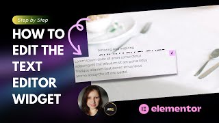 [Elementor Pro Tutorial] Events Page - How to Edit the Text Editor Widget