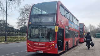 FRV. RATP London Transit Route 414: Putney Bridge - Marble Arch. Enviro400 Hybrid ADH45064 (SN12ARX)