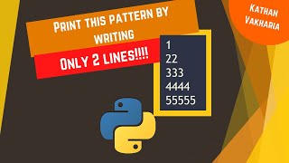 Print half-pyramid in python with 2 lines| Python tutorial | Tricky Questions | Q-1