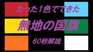 【60秒で解説】たった1色だけの無地の国旗！？