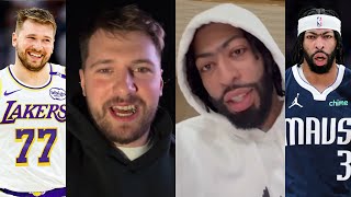 Luka Doncic and Anthony Davis first message to fans of new teams after trade 👀