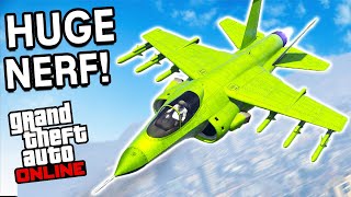 The Lazer \u0026 Hydra Nerf is BRUTAL! | GTA 5 Online