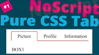 Tabs Using HTML and CSS || Pure CSS Tabs - HTML CSS Tabs (Tabs Without JavaScript) || UjjwalTips