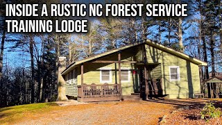 Inside A Rustic NC Forest Service Training Lodge