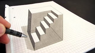 How to Draw an Anamorphic Cube: Amazing Optical Illusion