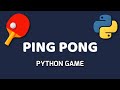 Python Pong Game | How to make a game in Python | Python game tutorial for beginners