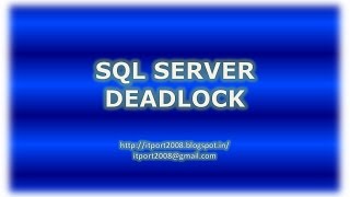 Deadlock example in SQL Server