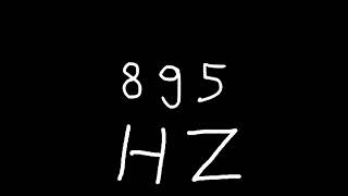 895 hz