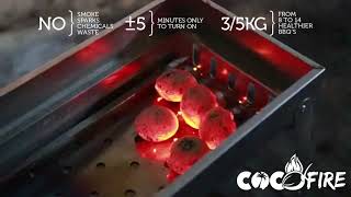 Cocofire | Perfect Burning Pillow Coconut Shell Charcoal Briquettes