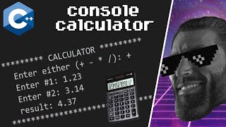 C++ console calculator program 🖩