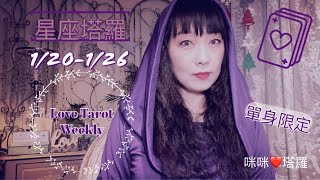 十二星座每週愛情運勢1/20-1/26單身限定❤️咪咪愛塔羅 Love Tarot Weekly