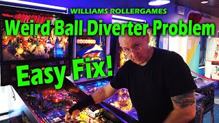 Williams Rollergames Pinball Diverter Weirdness