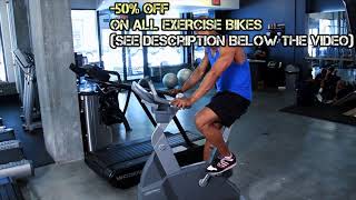 SereneLife Elliptical Exercise Bike  Upright Bicycle Full Body Flywheel Pedal Trainer Fitness