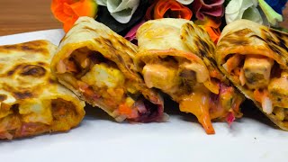 बच्चे हफ्ते मे पाँच दिन यही बनवाते है |  spicy grilled paneer wrap#Bestcooking