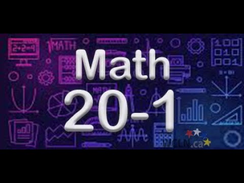 Wcln Course Intro Math 20 1 Youtube