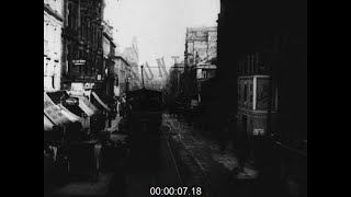 Trams and Traffic on Sauchiehall Street, Scotland, 1900s - Film 1011874