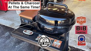 Pit Boss Phoenix Pellet-Charcoal Smoker-BBQ Grill! / Charcoal and Pellets At The Same Time?