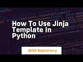 how to use jinja template in python