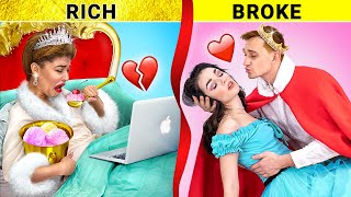 Rich Princess vs Broke Princess / Hard to Be a Girl!