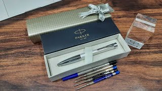 วิธีเปลี่ยนไส้ปากกา Parker Urban Pearl Chiselled Ballpen รีวิวไส้ปากกา เป็นหมึกเจล