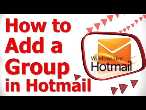 How to Add a Group in Hotmail How to Add a Group in Hotmail