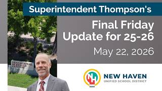 Superintendent's Final Friday Update (2025-2026 School Year)