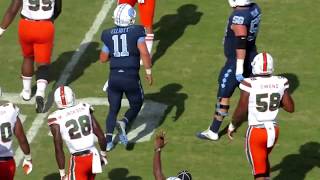 UNC's Nathan Elliott vs. Miami (16 of 39, 173 YDS, 1 TD, 3 INT)